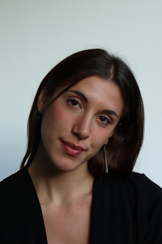 Pendientes Pluma Plata